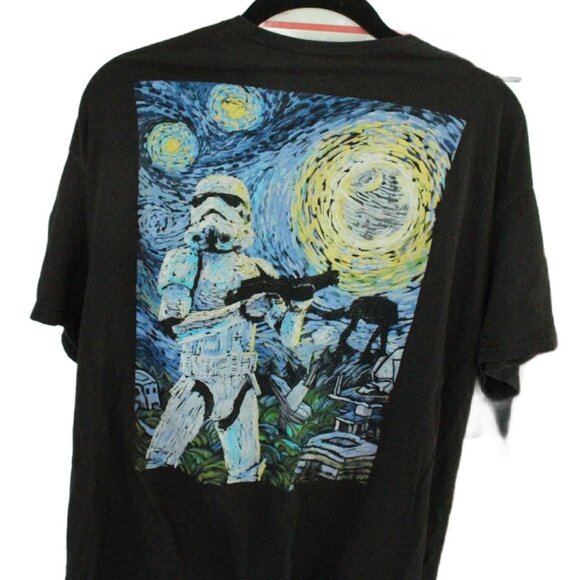 Star Wars Stormtrooper Starry Night Graphic T-Shirt - Picture 2 of 3